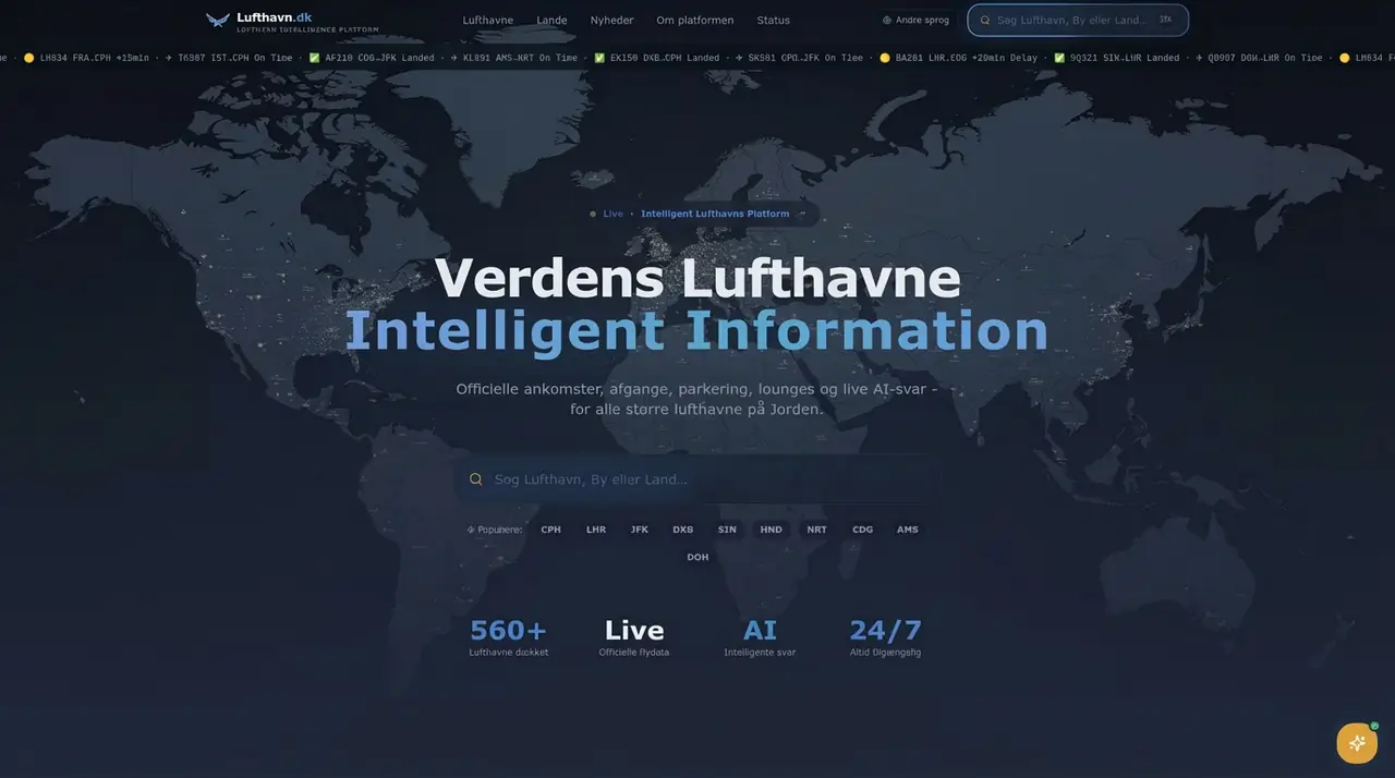 Lufthavn.dk - Project Screenshot