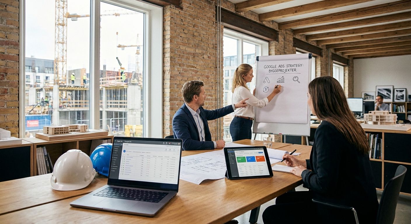 Bedste Google Ads bureau til byggefirmaer
