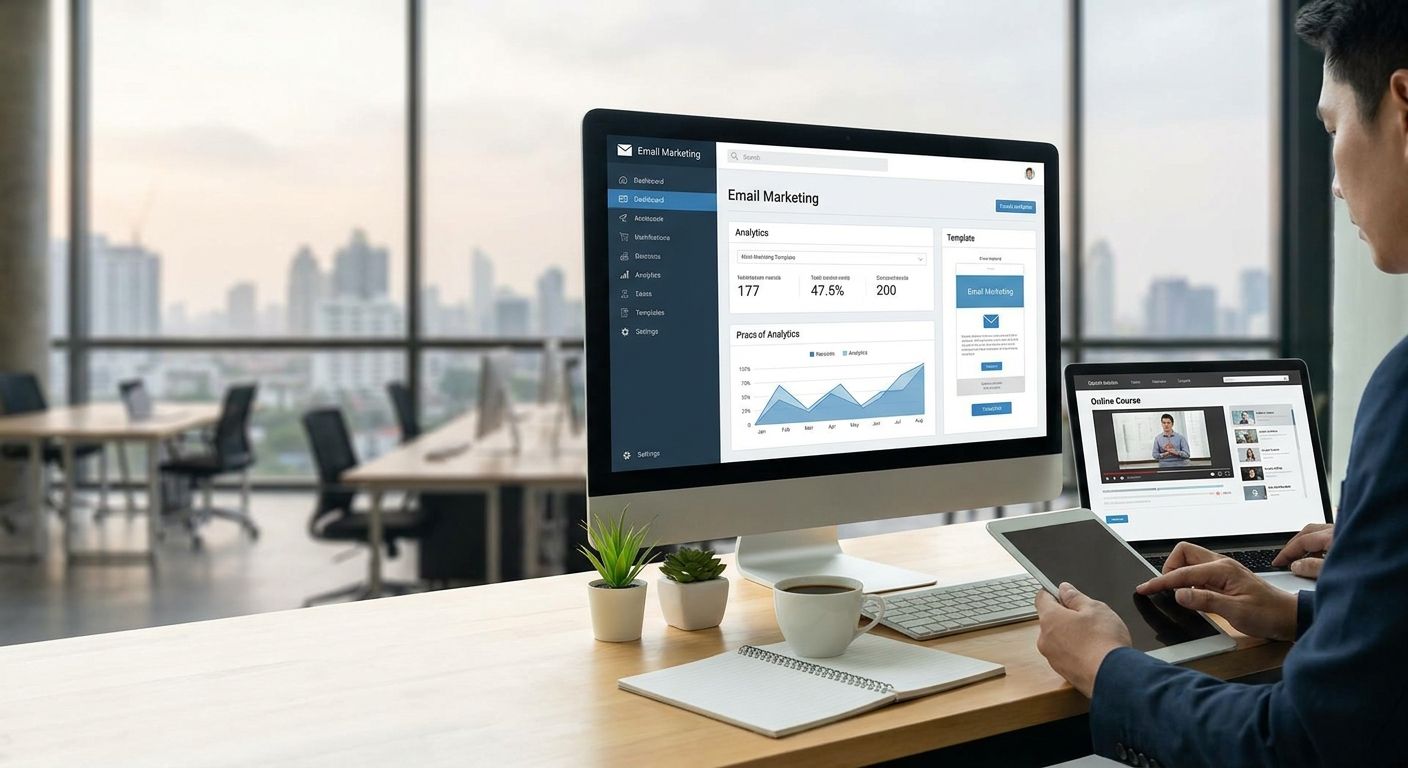 Email marketing bureau til onlinekurser