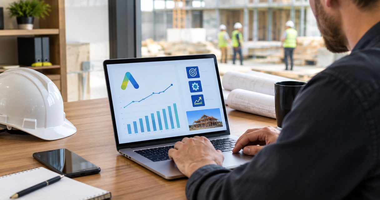 Google Ads automatisering for byggefirmaer: komplet guide 2026