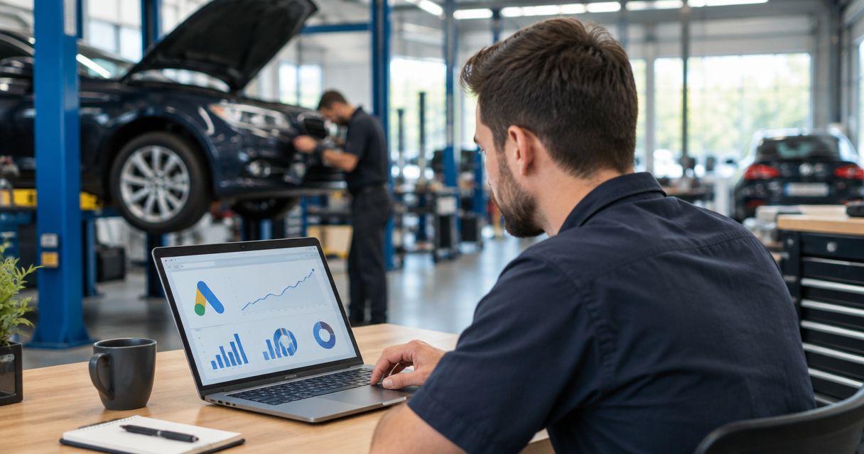 Google Ads bureau til autoværksteder
