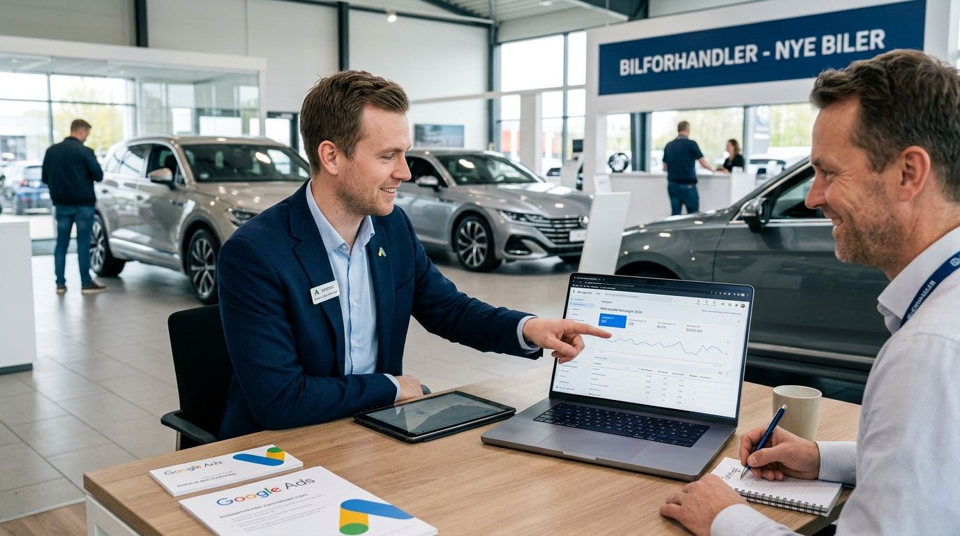 Google Ads bureau til bilforhandlere