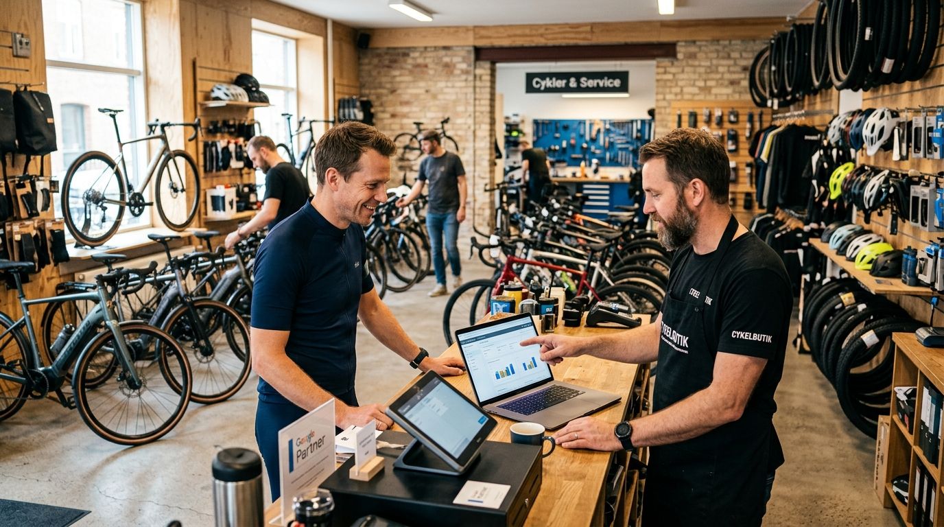 Google Ads bureau til cykelbutikker