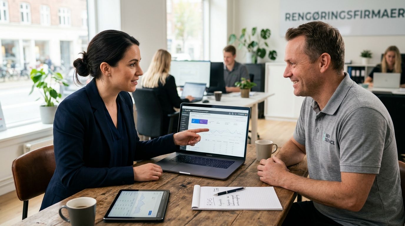 Google Ads bureau til rengøringsfirmaer