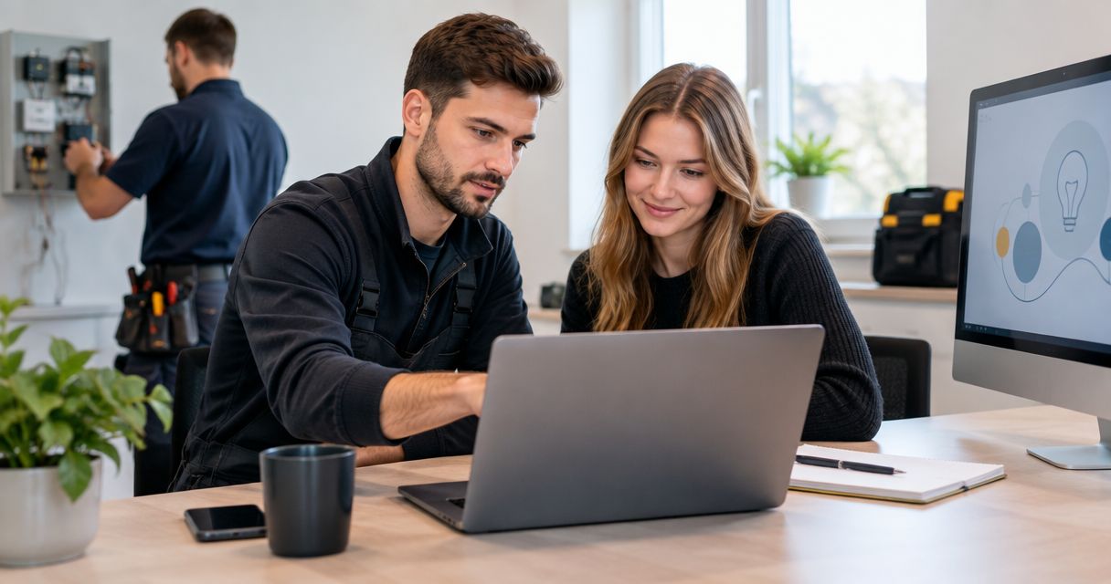 Webbureau til elektrikere